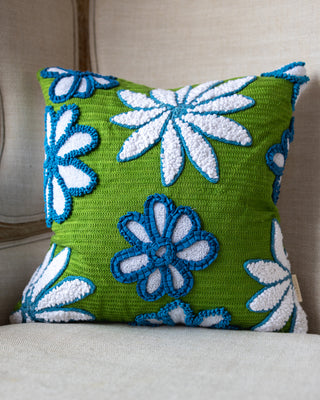Ashley Organic Cotton Flower Throw Pillow $120 Today Only