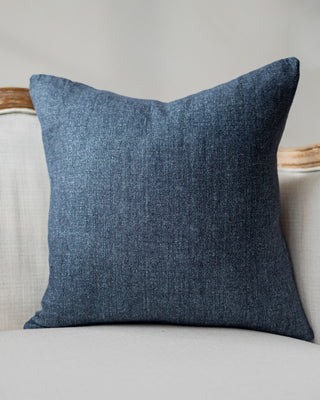 James Navy & Green Gingham Throw Pillow