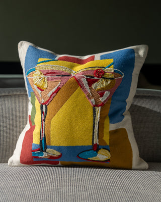 Carrie Organic Cotton Cosmopolitan Throw Pillow