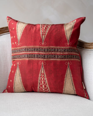 Clay Organic Silk Throw Pillow