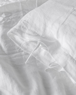 Sofia Organic Belgian Flax Linen Bedding Set with Ties