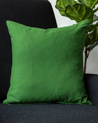 Patrick Embroidered Organic Cotton Abstract Throw Pillow
