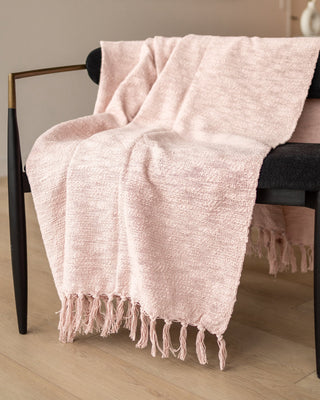 Allecra Organic Cotton Slub Knit Throw Blanket - YaYa & Co.