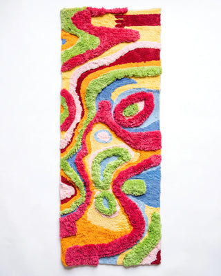 Bellows Organic Cotton Handmade Colorful Tufted Abstract Bathmat