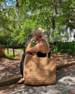 Charlotte Organic Raffia Shoulder Bag $92 Today Only - YaYa & Co.