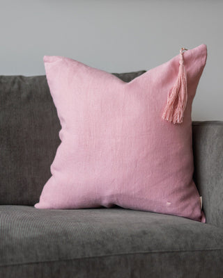 Chiara Organic Linen Throw Pillow - YaYa & Co.