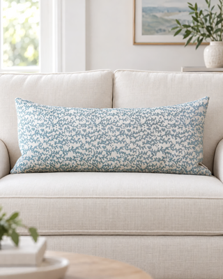 Cora Abstract Coral Lumbar Pillow