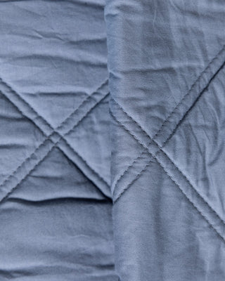 Diamond - Stitched Organic Cotton Percale Quilt - YaYa & Co.