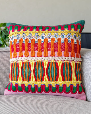 Giada Organic Cotton Throw Pillow - YaYa & Co.