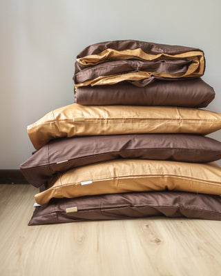 Rosie Reversible Organic Cotton Queen Duvet Cover Set - 400 TC