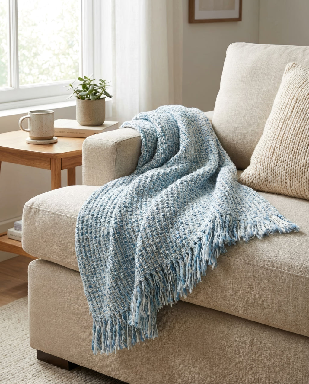 Serenity Organic Cotton and Wool Throw Blanket – YaYa & Co.