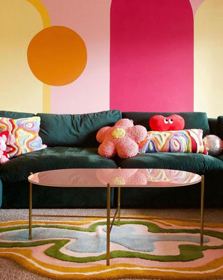 Splash Organic Cotton Tufted Abstract Rug - YaYa & Co.