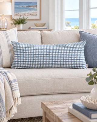 Stewart Grid Plaid Lumbar Pillow