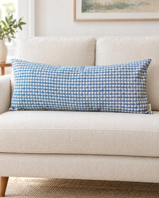 Stewart Grid Plaid Lumbar Pillow