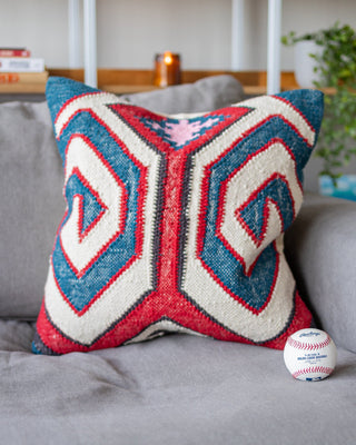 The Jake Organic Cotton Kilim Throw Pillow Coming Soon! - YaYa & Co.