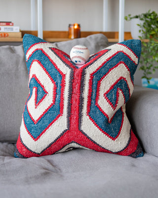 The Jake Organic Cotton Kilim Throw Pillow Coming Soon! - YaYa & Co.