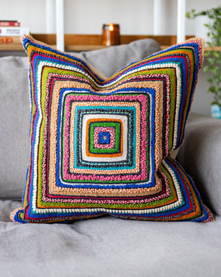 Ziggy Organic Cotton Abstract Throw Pillow Coming Soon! - YaYa & Co.