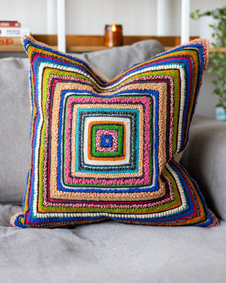 Ziggy Organic Cotton Abstract Throw Pillow Coming Soon! - YaYa & Co.