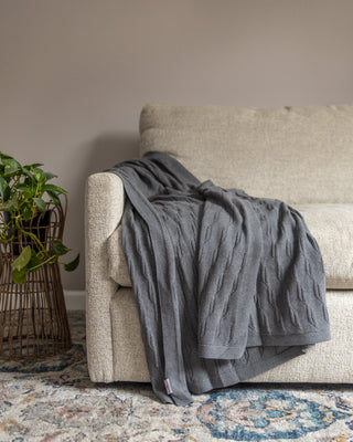 Zoe Organic Cotton Knit Throw Blanket - YaYa & Co.