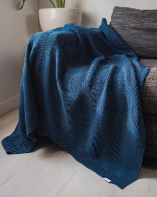 Adrianna Organic Cotton Knit Throw - YaYa & Co.