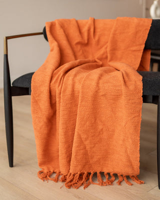 Allecra Organic Cotton Slub Knit Throw - YaYa & Co.