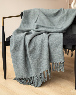 Allecra Organic Cotton Slub Knit Throw - YaYa & Co.