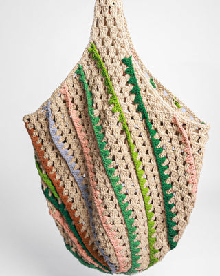 Auden Striped Macrame Shoulder Bag - YaYa & Co.