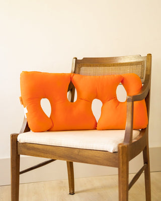 Avi Handmade Organic Cotton Squiggle Pillow - YaYa & Co.