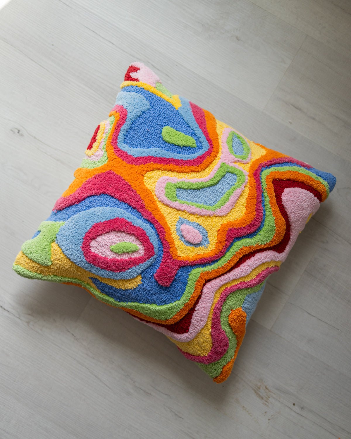 Bellows Organic Cotton Abstract Throw Pillow YaYa & Co.