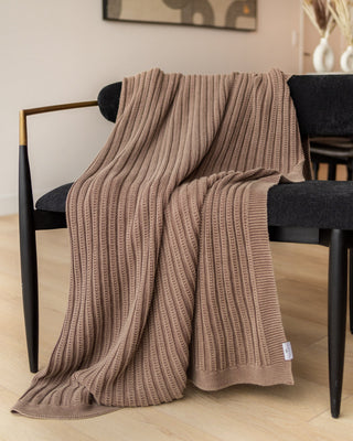 Brooklyn Organic Cotton Knit Throw - YaYa & Co.