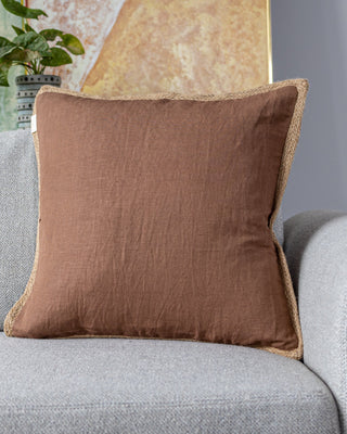 Burrow Organic Jute and Linen Throw Pillow - YaYa & Co.
