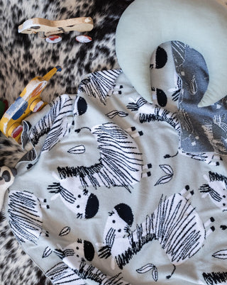 Colt Organic Cotton Zebra Baby and Kids Throw Blanket - YaYa & Co.