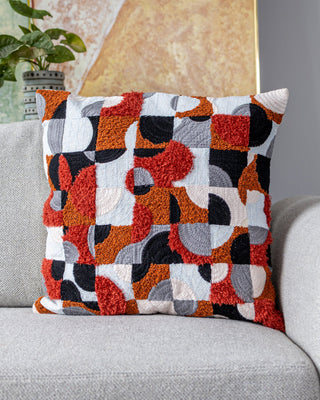 Cruz Organic Cotton Abstract Throw Pillow - YaYa & Co.