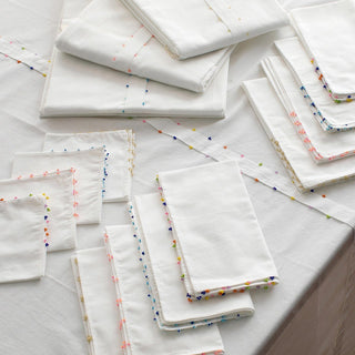 Eliana Hand Beaded Napkins - YaYa & Co.