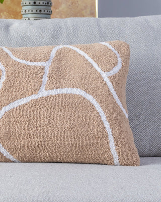 Finn Organic Cotton Abstract Lumbar Pillow - YaYa & Co.