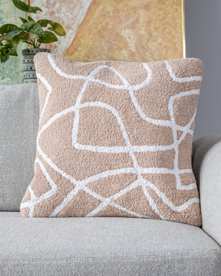 Finn Organic Cotton Abstract Throw Pillow - YaYa & Co.