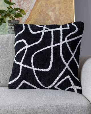 Finn Organic Cotton Abstract Throw Pillow - YaYa & Co.