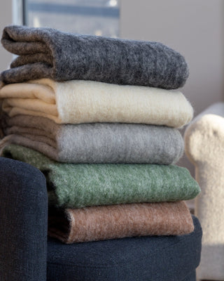 Gal Organic Brushed Wool Throw - YaYa & Co.