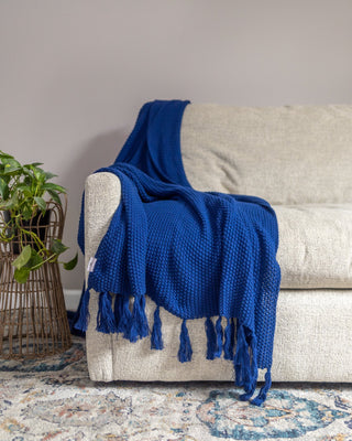 Hallen Organic Cotton Knit Throw Blanket - YaYa & Co.