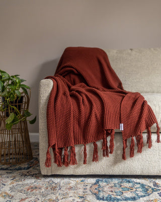Hallen Organic Cotton Knit Throw Blanket - YaYa & Co.