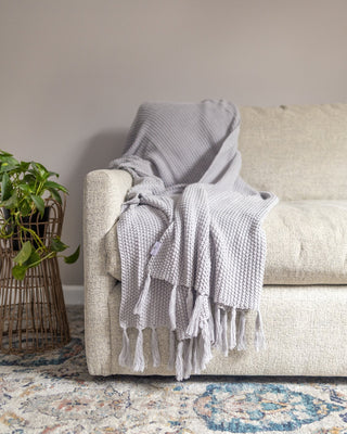 Hallen Organic Cotton Knit Throw Blanket - YaYa & Co.