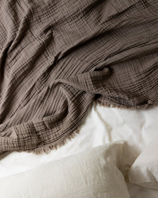 Halo Organic Cotton Muslin Bed Throw - YaYa & Co.