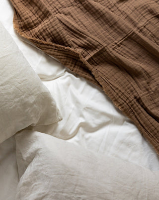 Halo Organic Cotton Muslin Bed Throw - YaYa & Co.