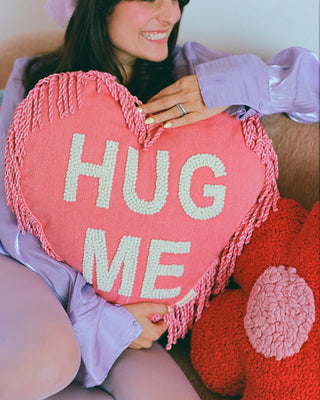 Hug Me Abstract Heart Throw Pillow - YaYa & Co.