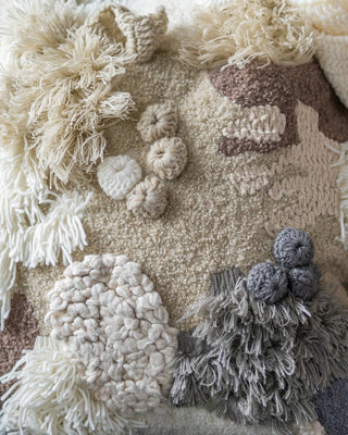 Hyams Organic Cotton Abstract Throw Pillow - YaYa & Co.