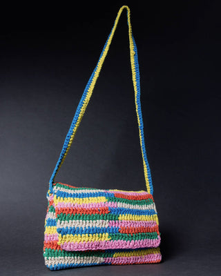 Jenny Abstract Crochet Shoulder Bag - YaYa & Co.