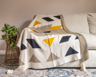 Knox Organic Cotton Boho Knit Throw - YaYa & Co.