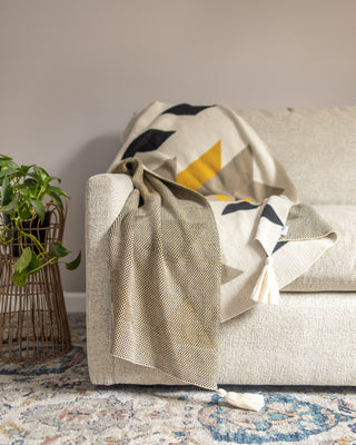 Knox Organic Cotton Boho Knit Throw - YaYa & Co.