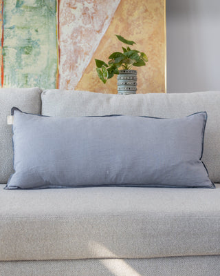Labyrinth Organic Linen Lumbar Pillow - YaYa & Co.