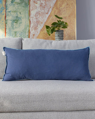 Labyrinth Organic Linen Lumbar Pillow - YaYa & Co.